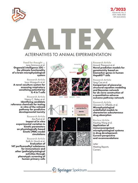 alternatives to animal testing and experimentation impact factor|altex alternative to animal testing.